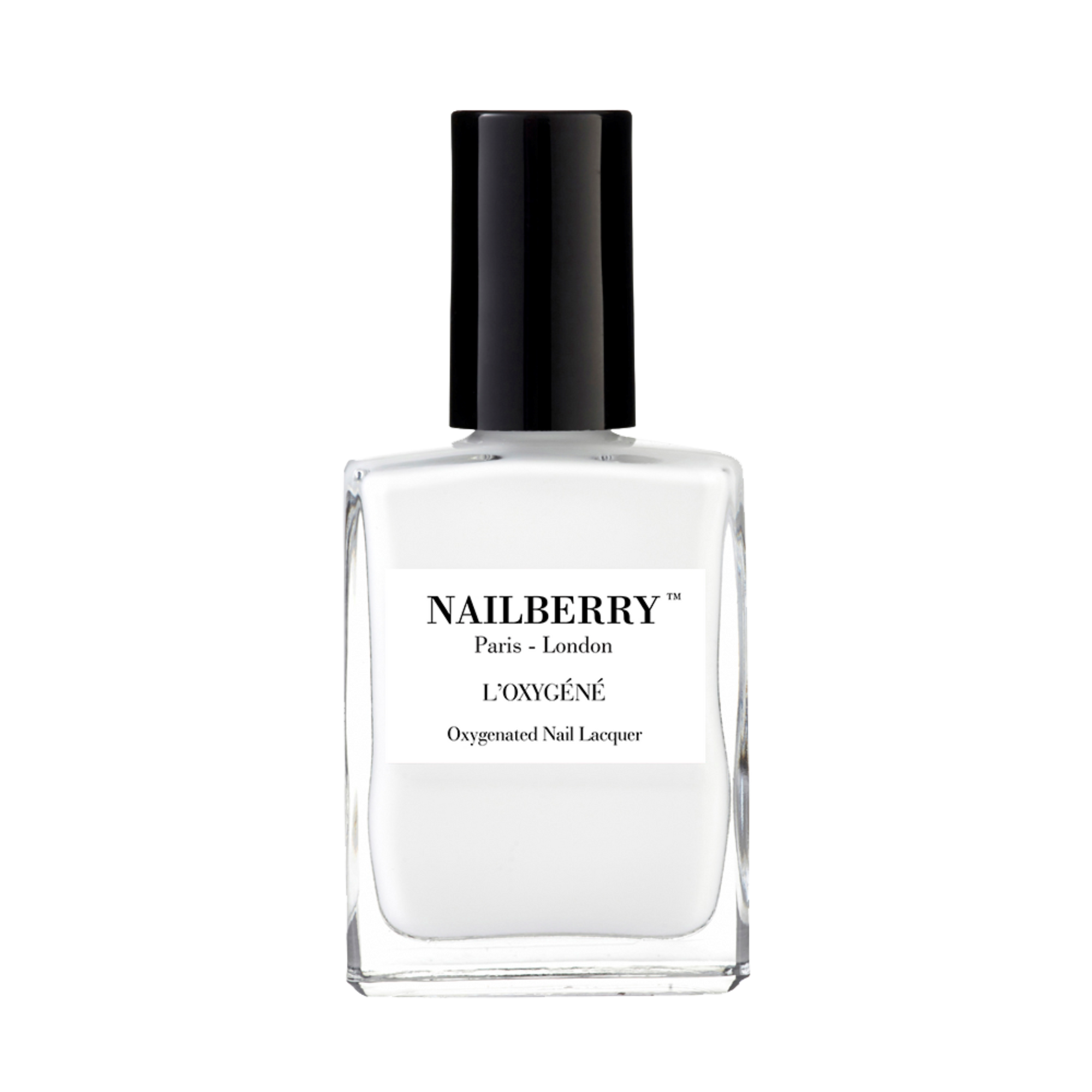 Nailberry Flocon Oxygenated solid white 15ml (halal/vegan)